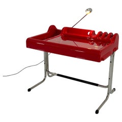 Red Orix Desk by Vittorio Parigi & Nani Prina for Molteni, 1970s