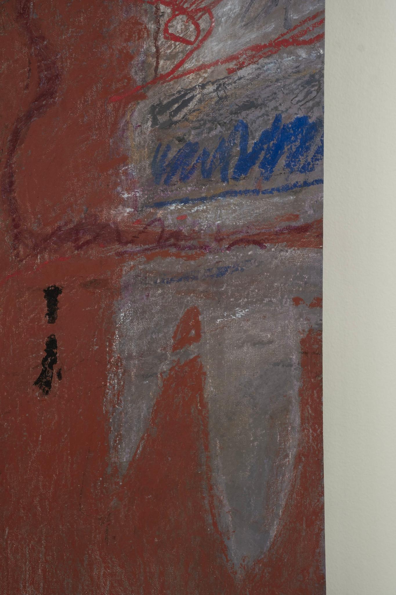 Pittura astratta di Red Otis and Otis In condizioni buone in vendita a Houston, TX