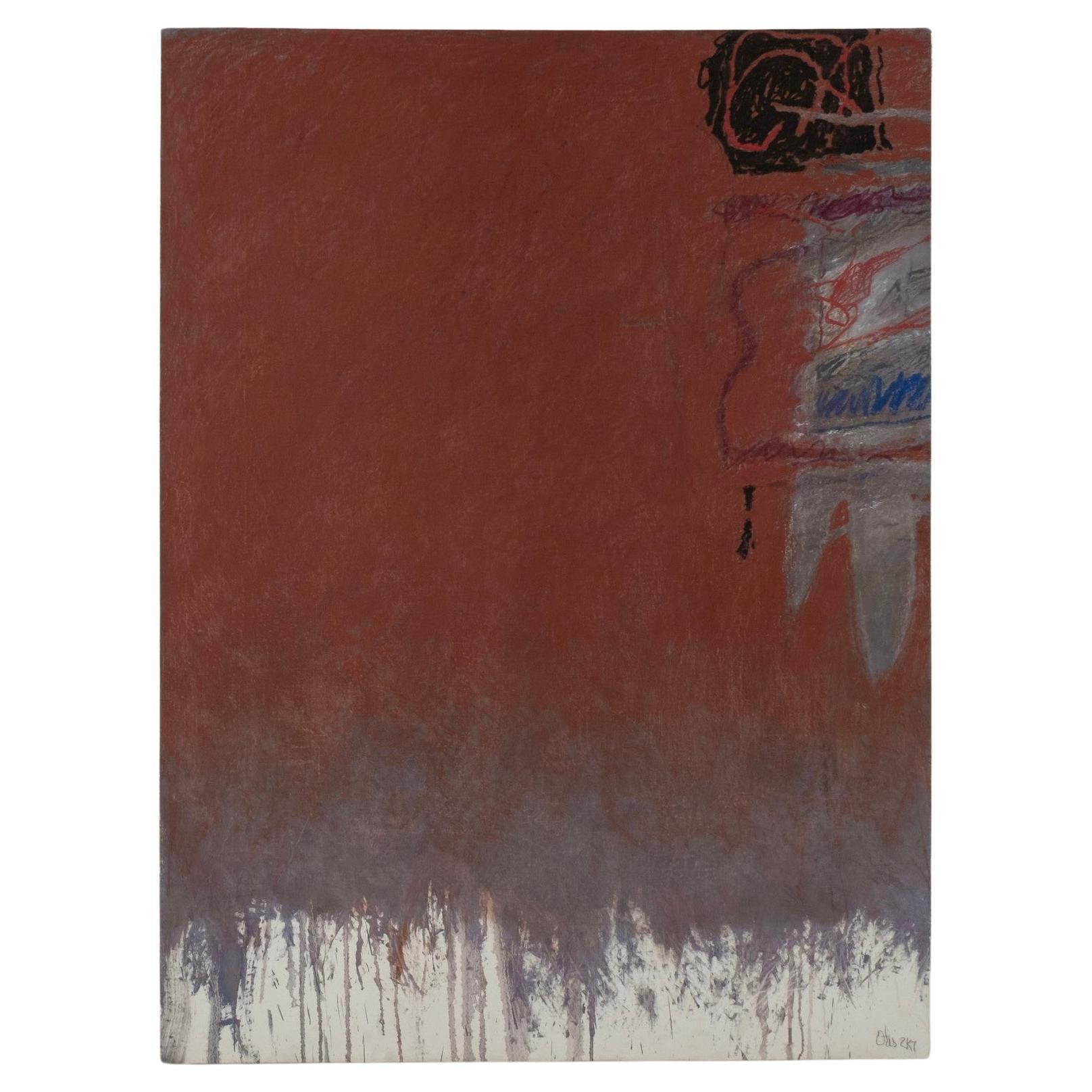 Pittura astratta di Red Otis and Otis in vendita