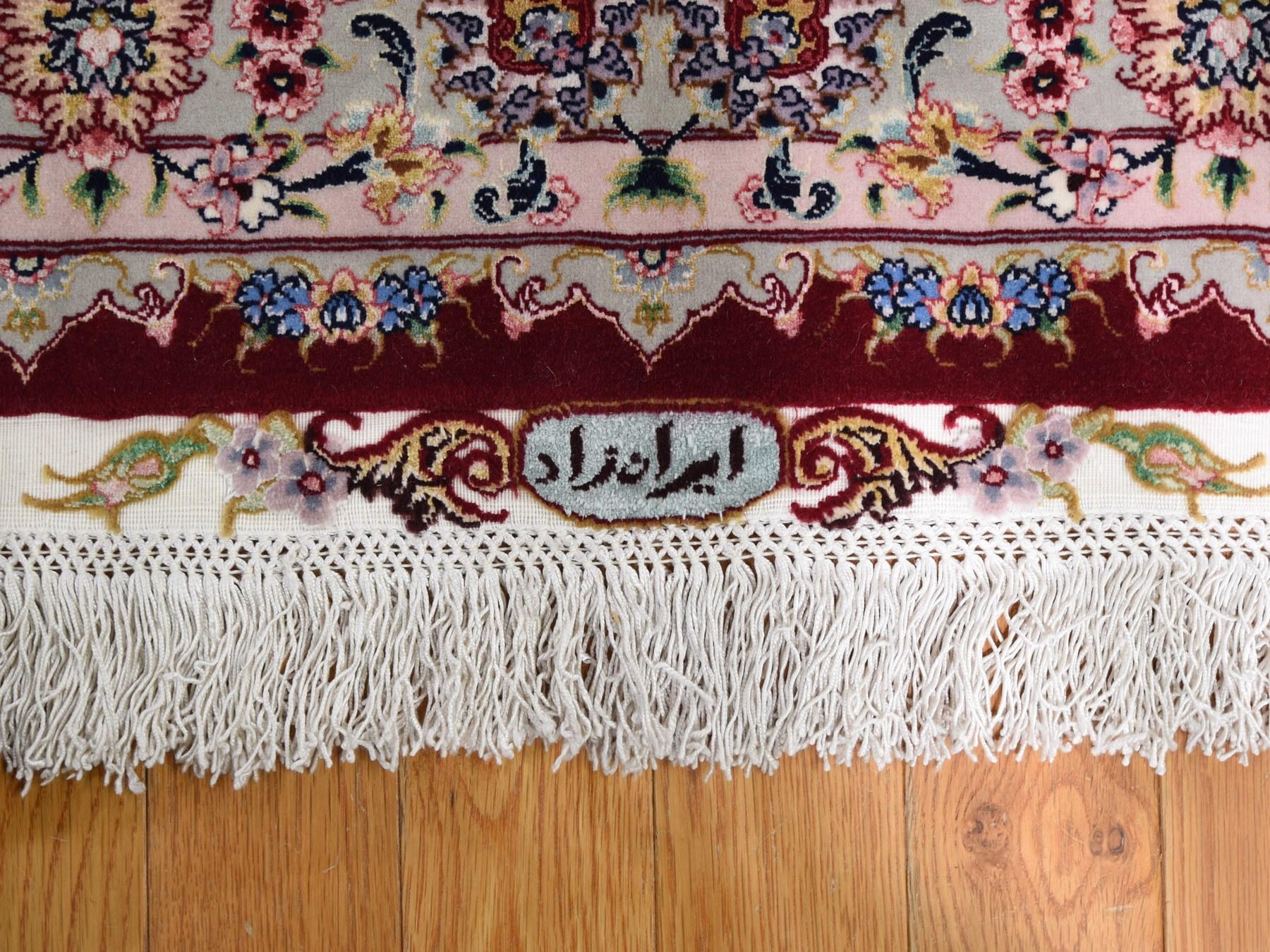 Red Oversized New Persian Tabriz 400 KPSI Double Signature Hand Knotted Oriental 3