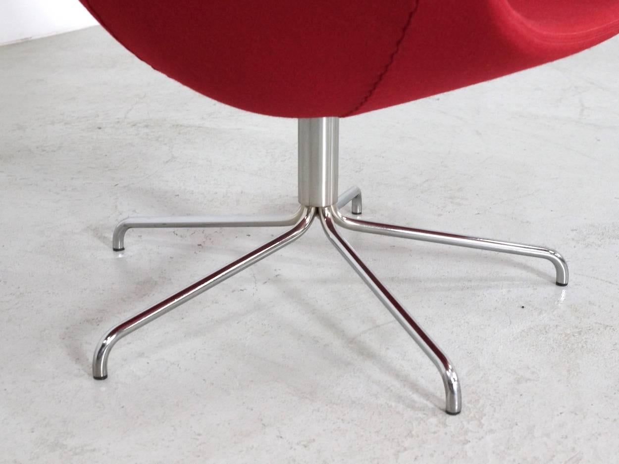 Red Oyster High Chair by Michael Sodeau for Offecct, 2008 For Sale 5