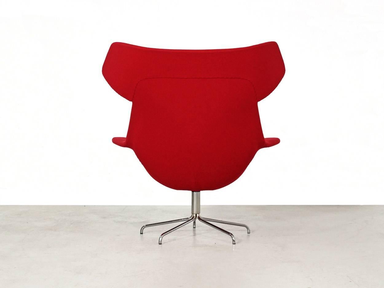 Swedish Red Oyster High Chair by Michael Sodeau for Offecct, 2008 For Sale