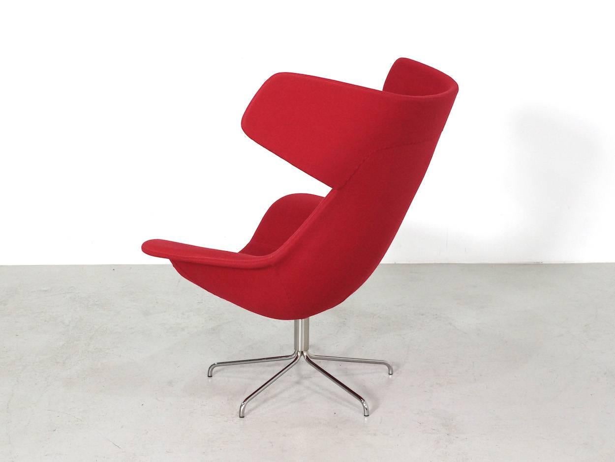Red Oyster High Chair by Michael Sodeau for Offecct, 2008 In Good Condition For Sale In 's Heer Arendskerke, NL