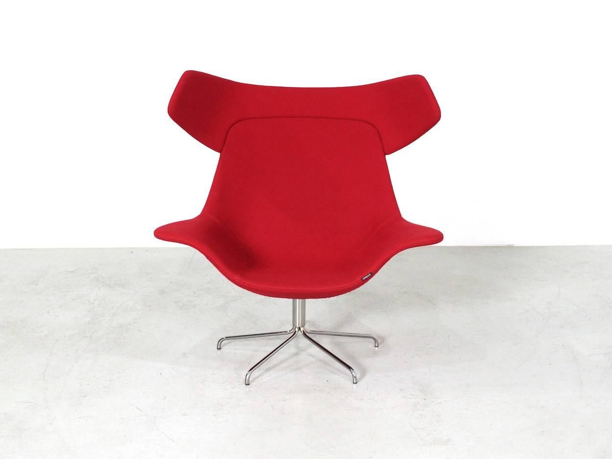 Red Oyster High Chair by Michael Sodeau for Offecct, 2008 For Sale 1