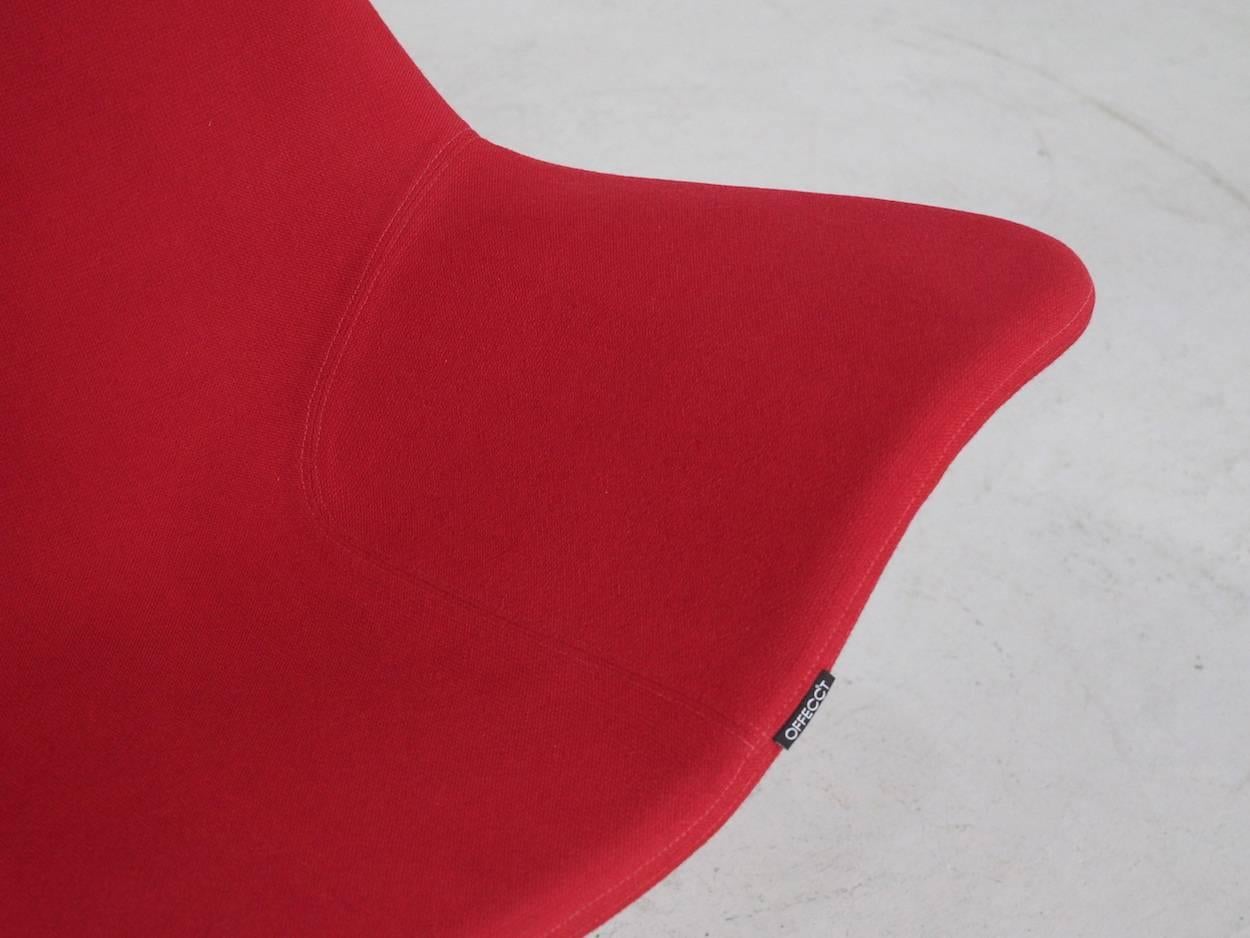 Red Oyster High Chair by Michael Sodeau for Offecct, 2008 For Sale 3