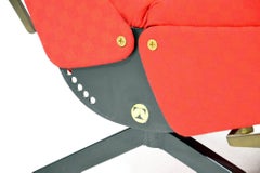 Red P40 Osvaldo Borsani Tecno Lounge, Chair, 1955