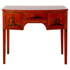 Red Painted Desk