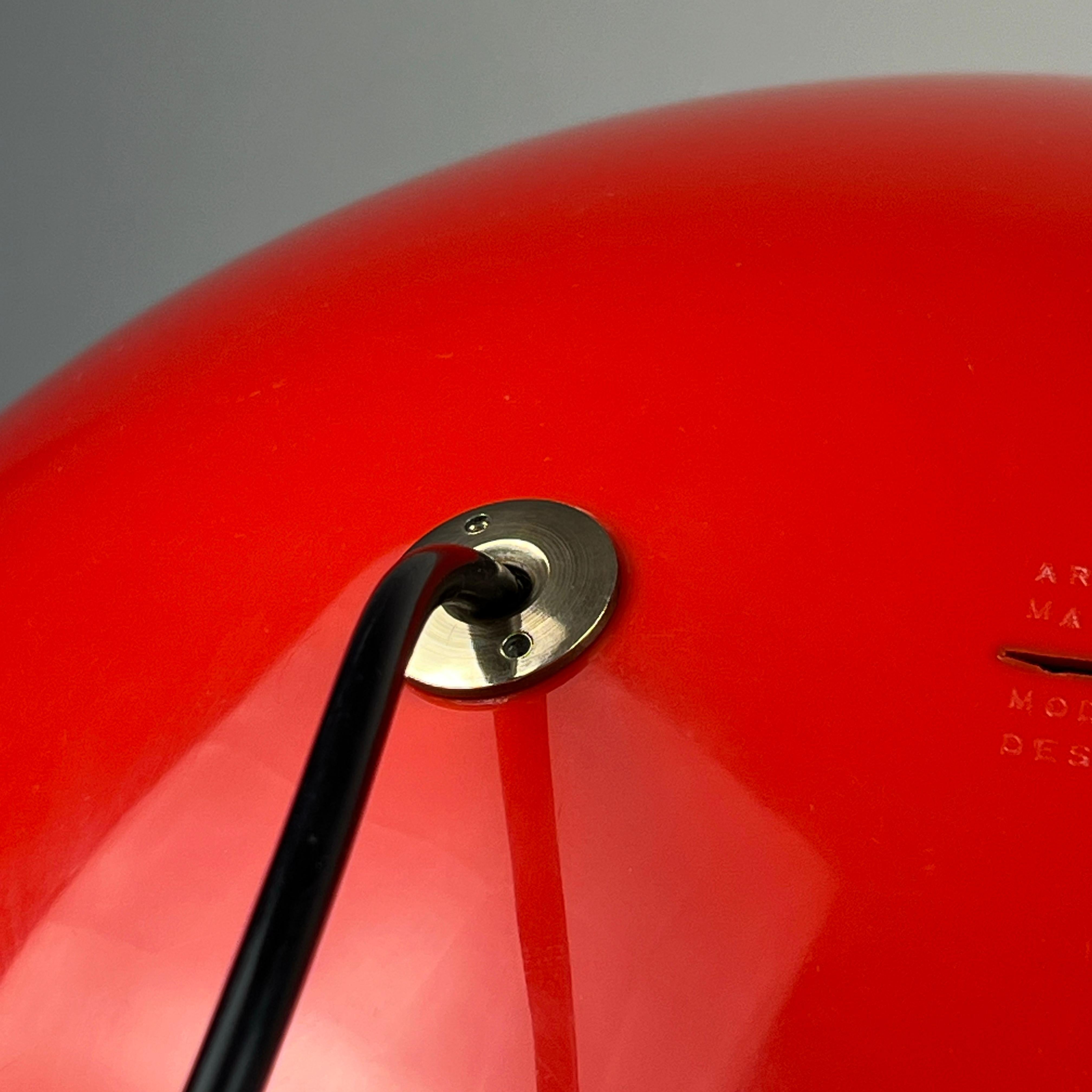 Red Pallade (1st Ed. 1968) floor lamp designed by Studio Tetrarch for Artemide For Sale 4