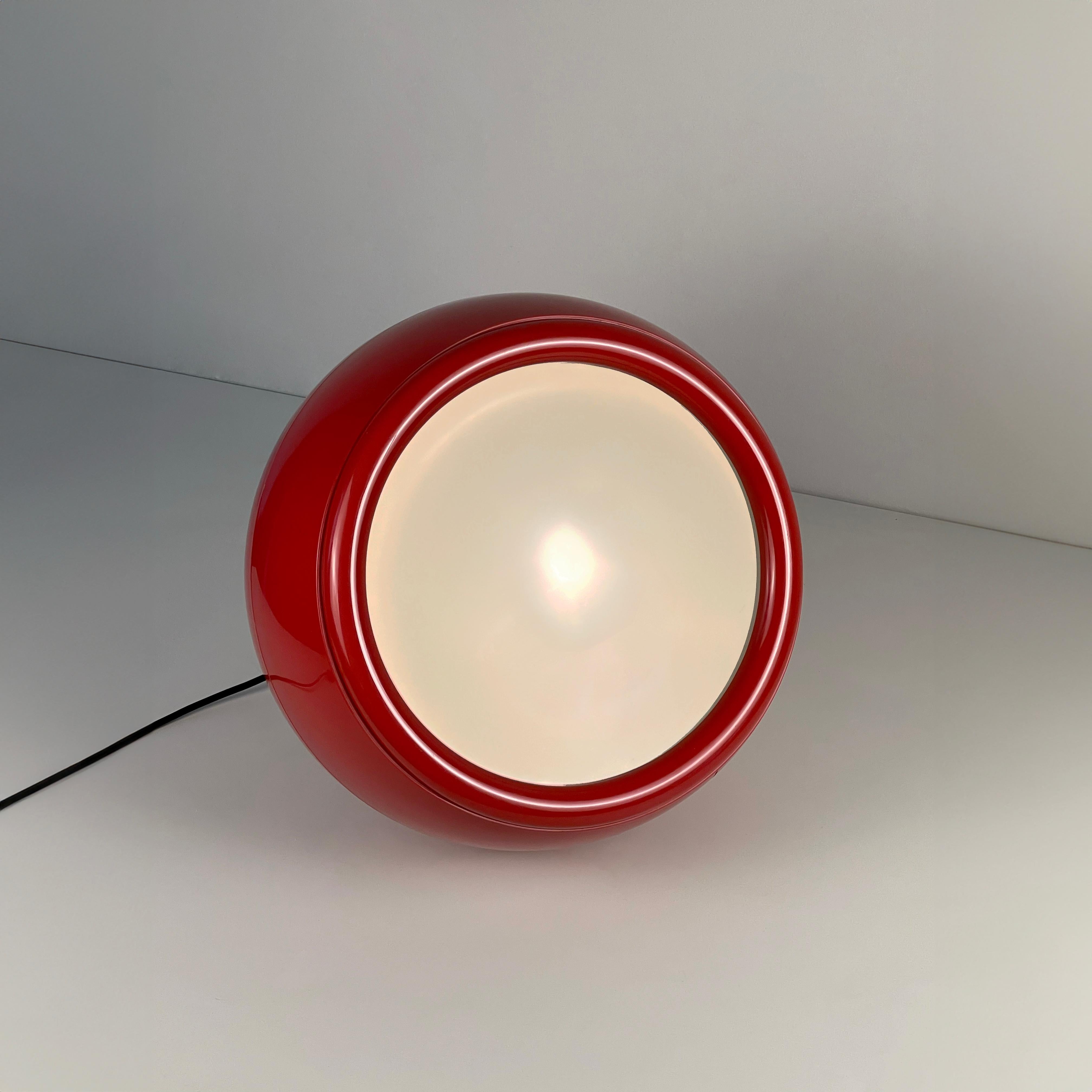 Red Pallade (1st Ed. 1968) floor lamp designed by Studio Tetrarch for Artemide For Sale 7