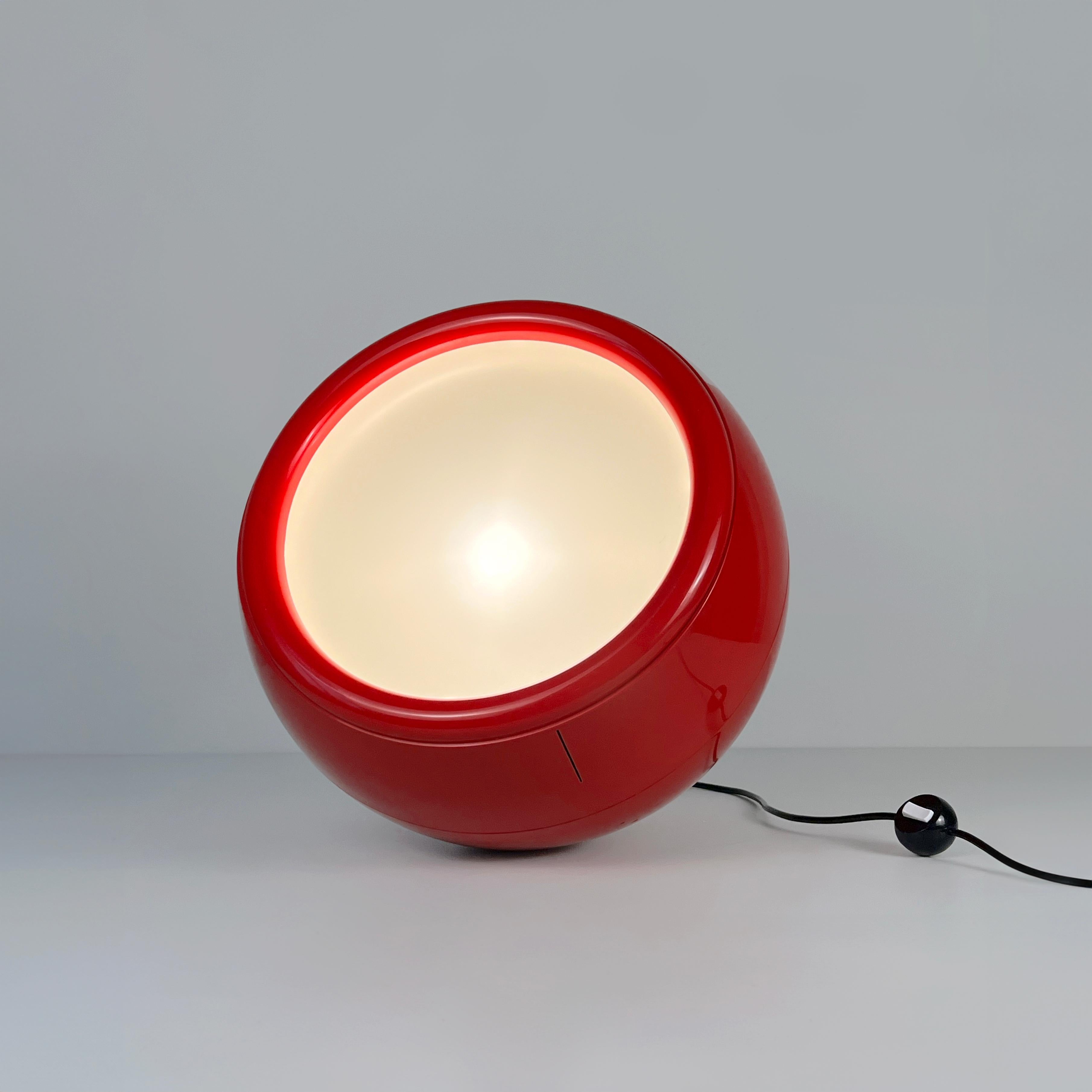 Lampadaire rouge Pallade (1ère édition 1968) conçu par le Studio Tetrarch pour Artemide en vente 11