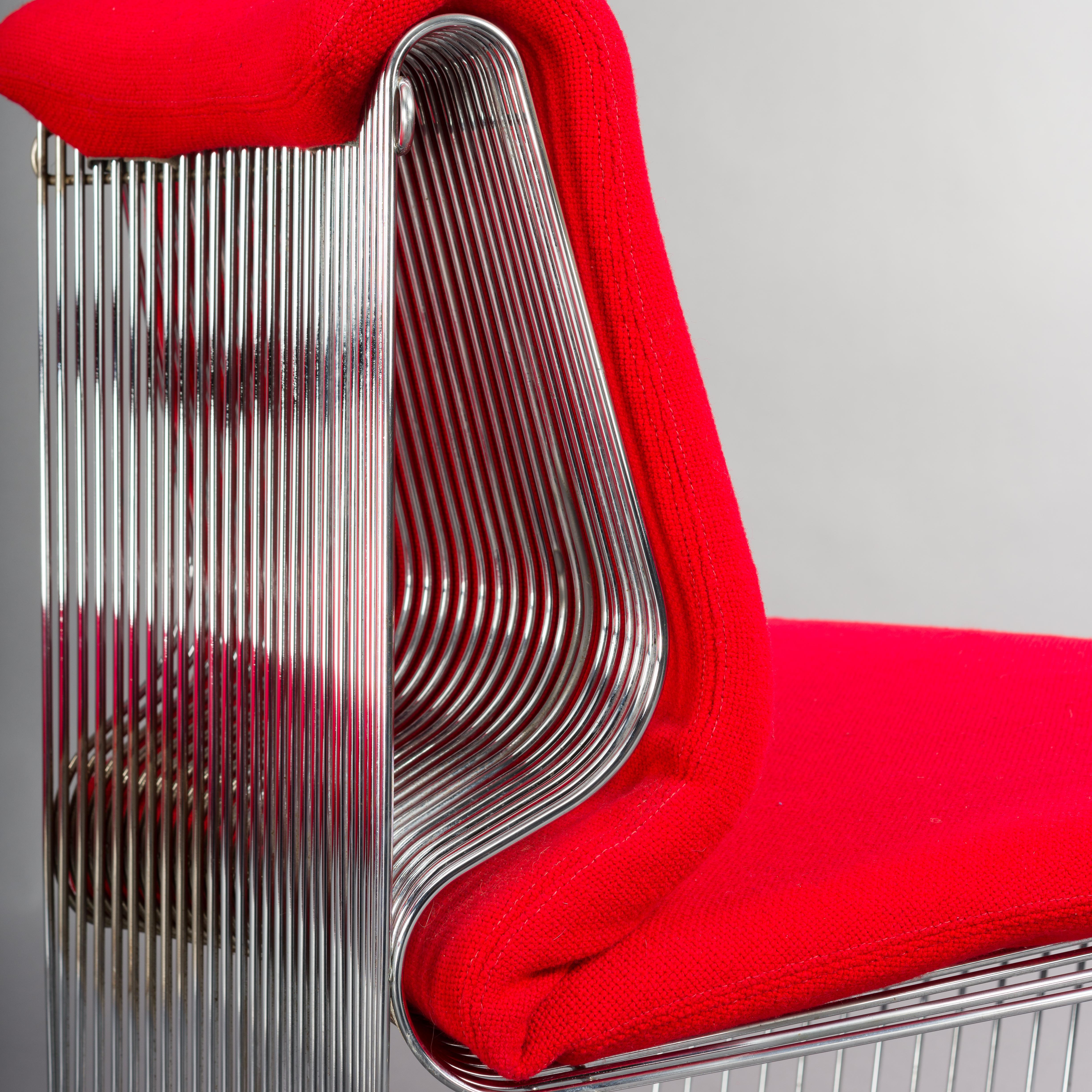 Red Pantonova Sofa by Verner Panton for Fritz Hansen, 1970s 5