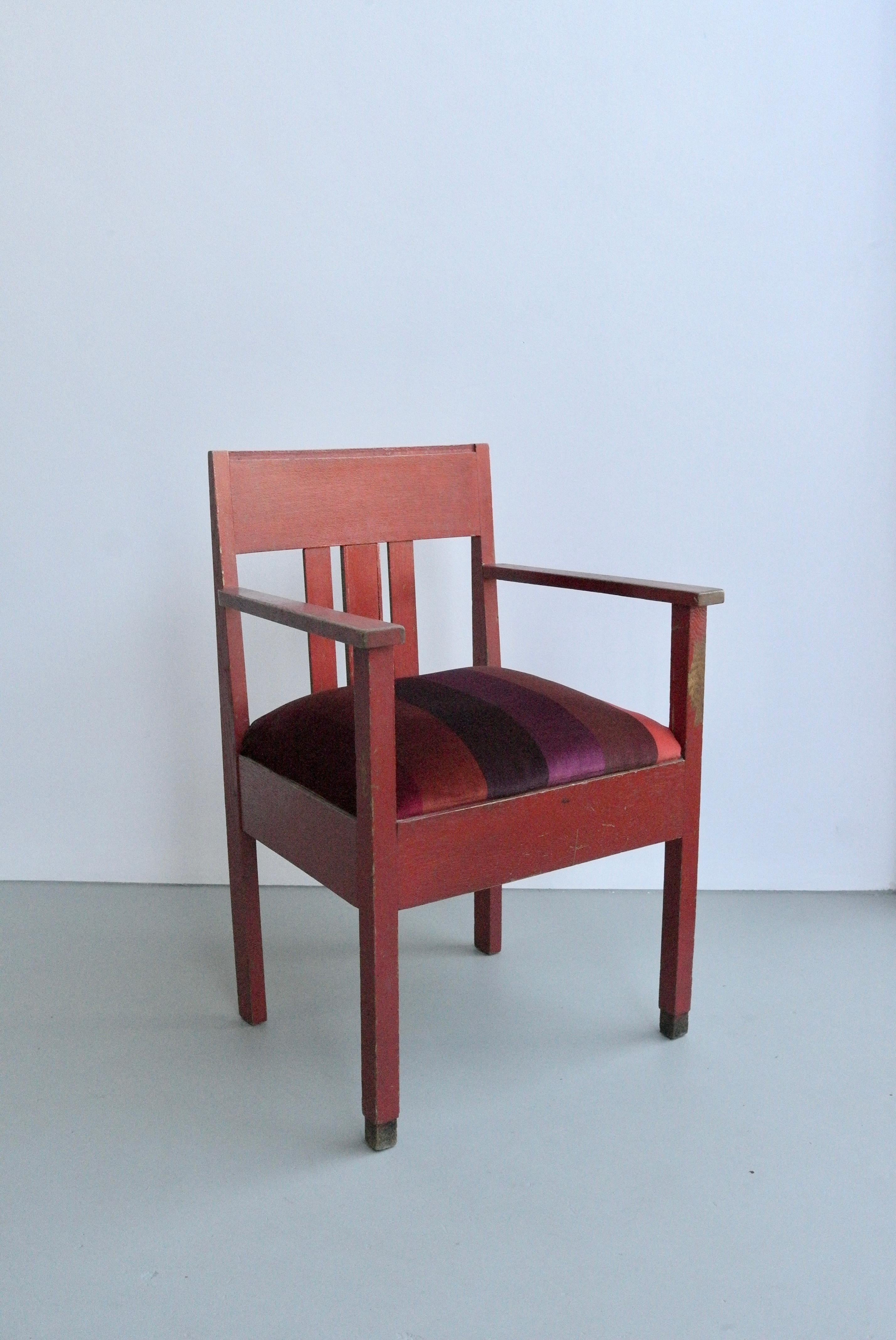 Dutch Red Patina Side chair in 
