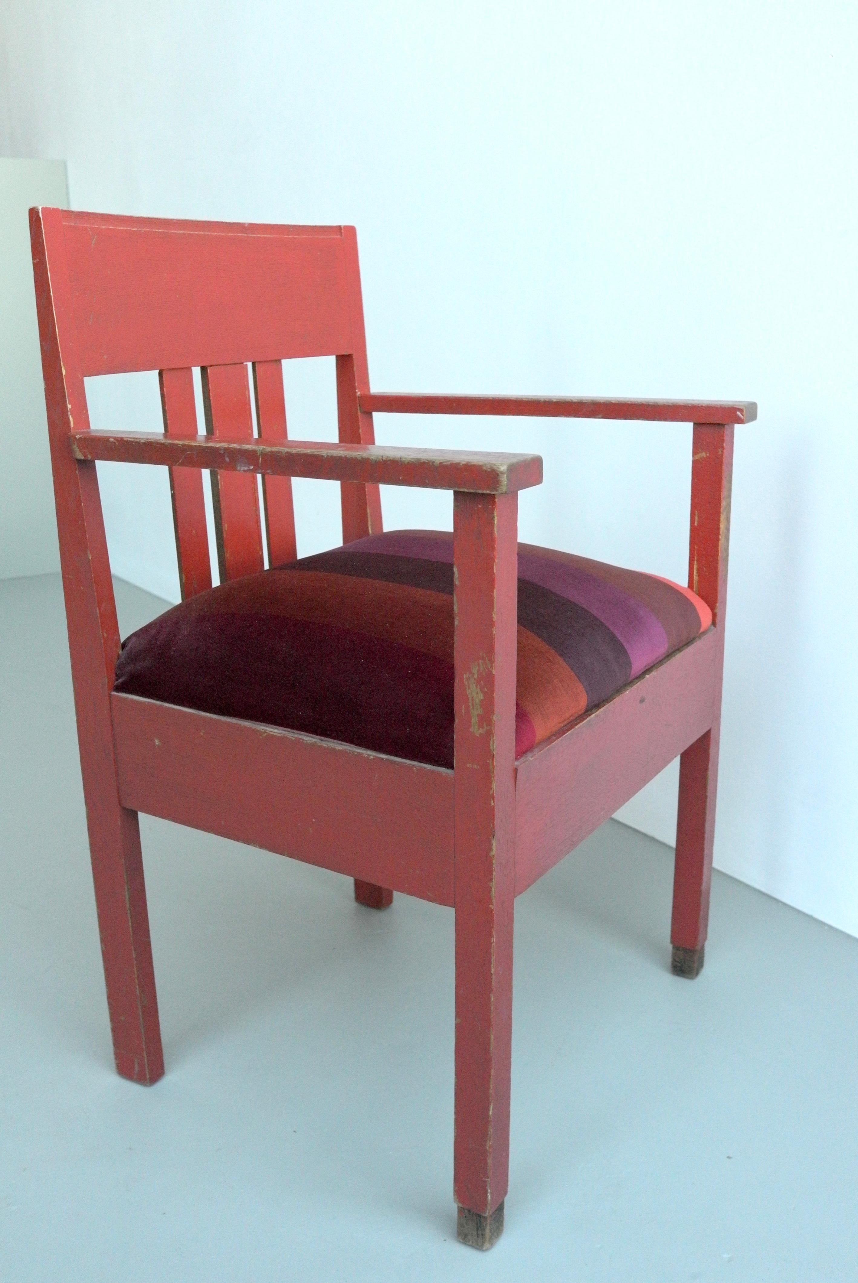 Red Patina Side chair in 