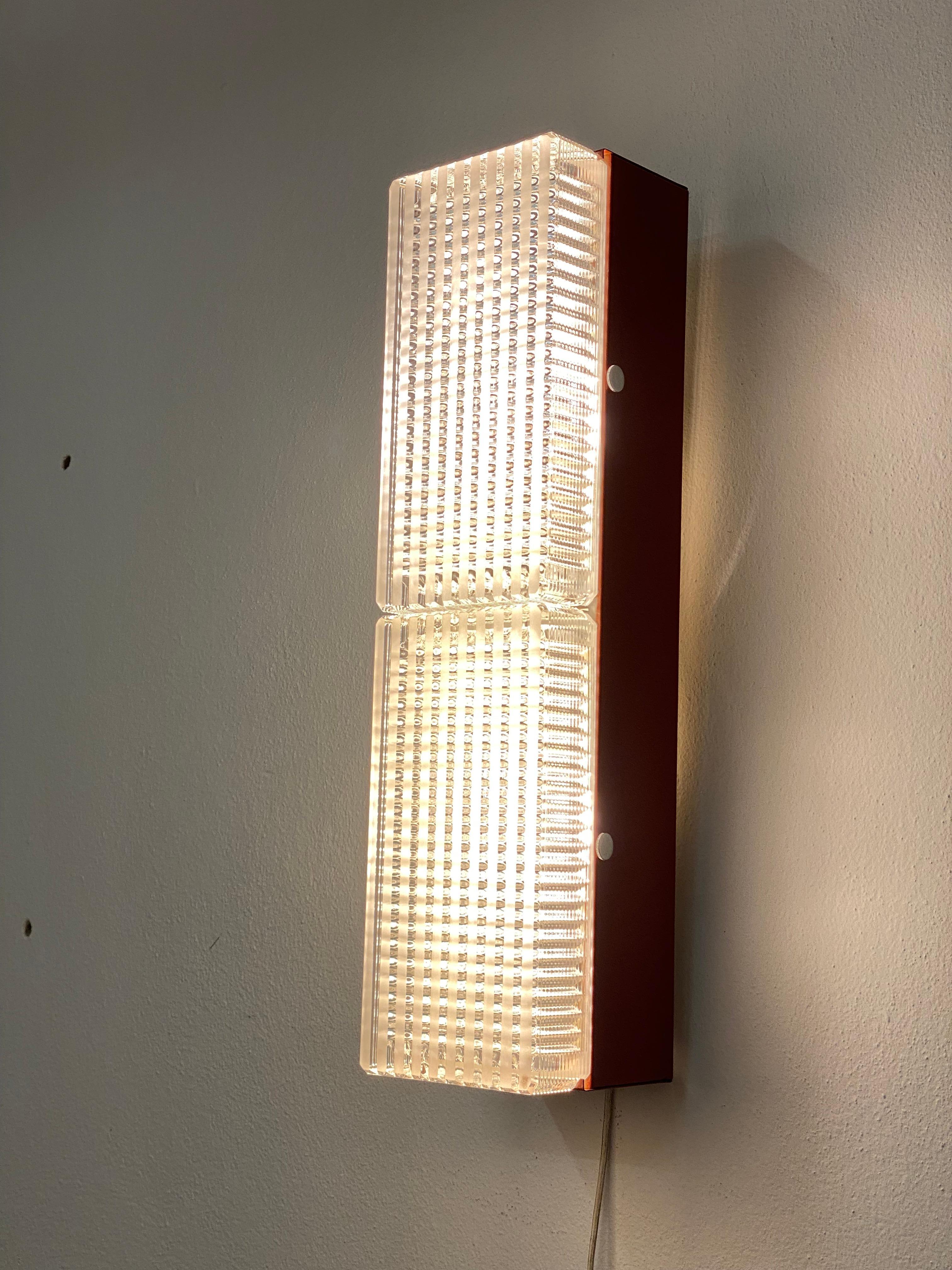 Red Pendant Lamp or Wall Lamp by Napako For Sale 5