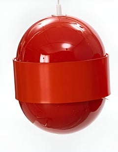 Red Pendant Lights Uno & Osten Kristiansson