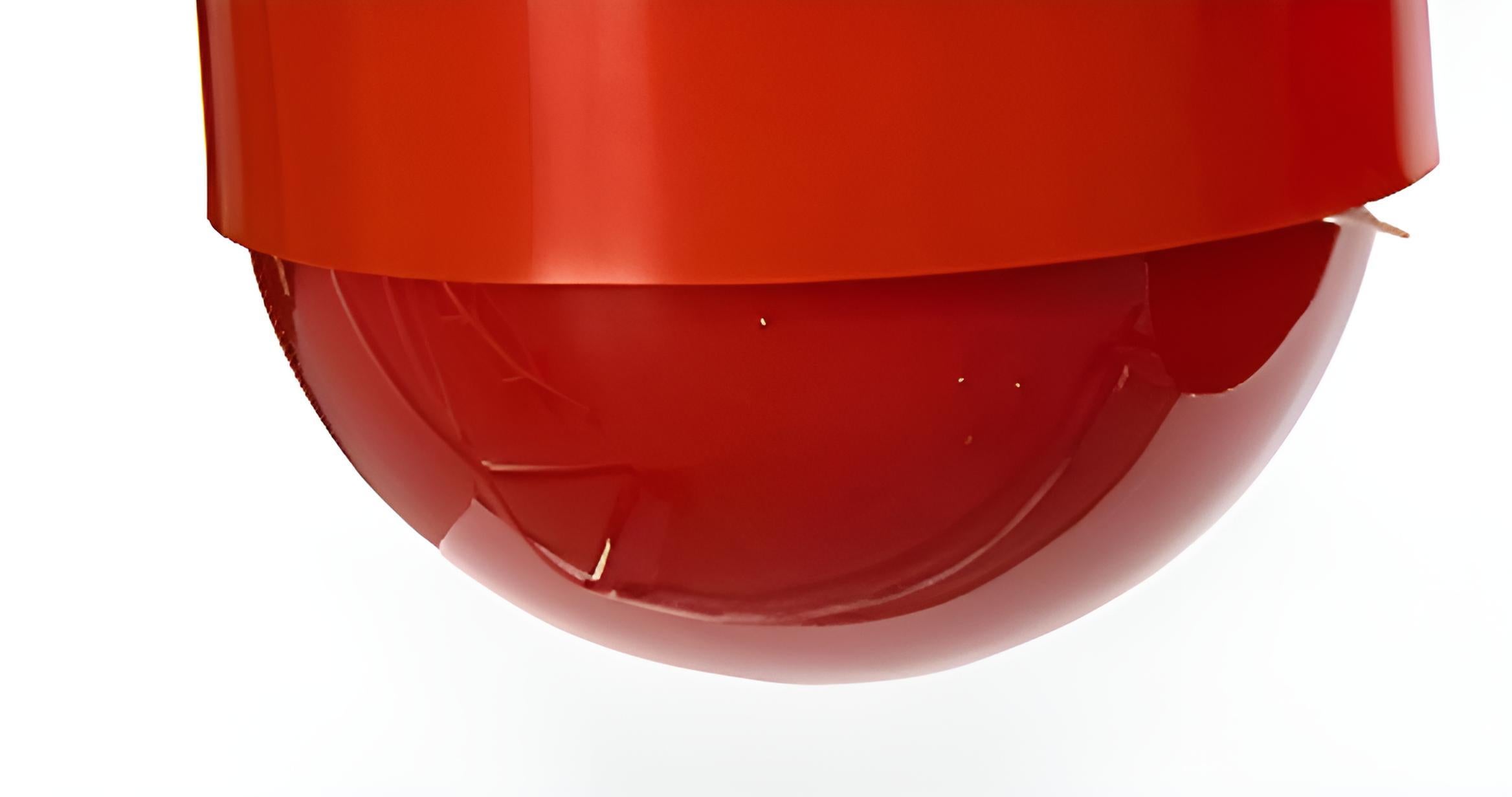 Red Pendant Lights Uno & Osten Kristiansson In Excellent Condition For Sale In Paddington, NSW