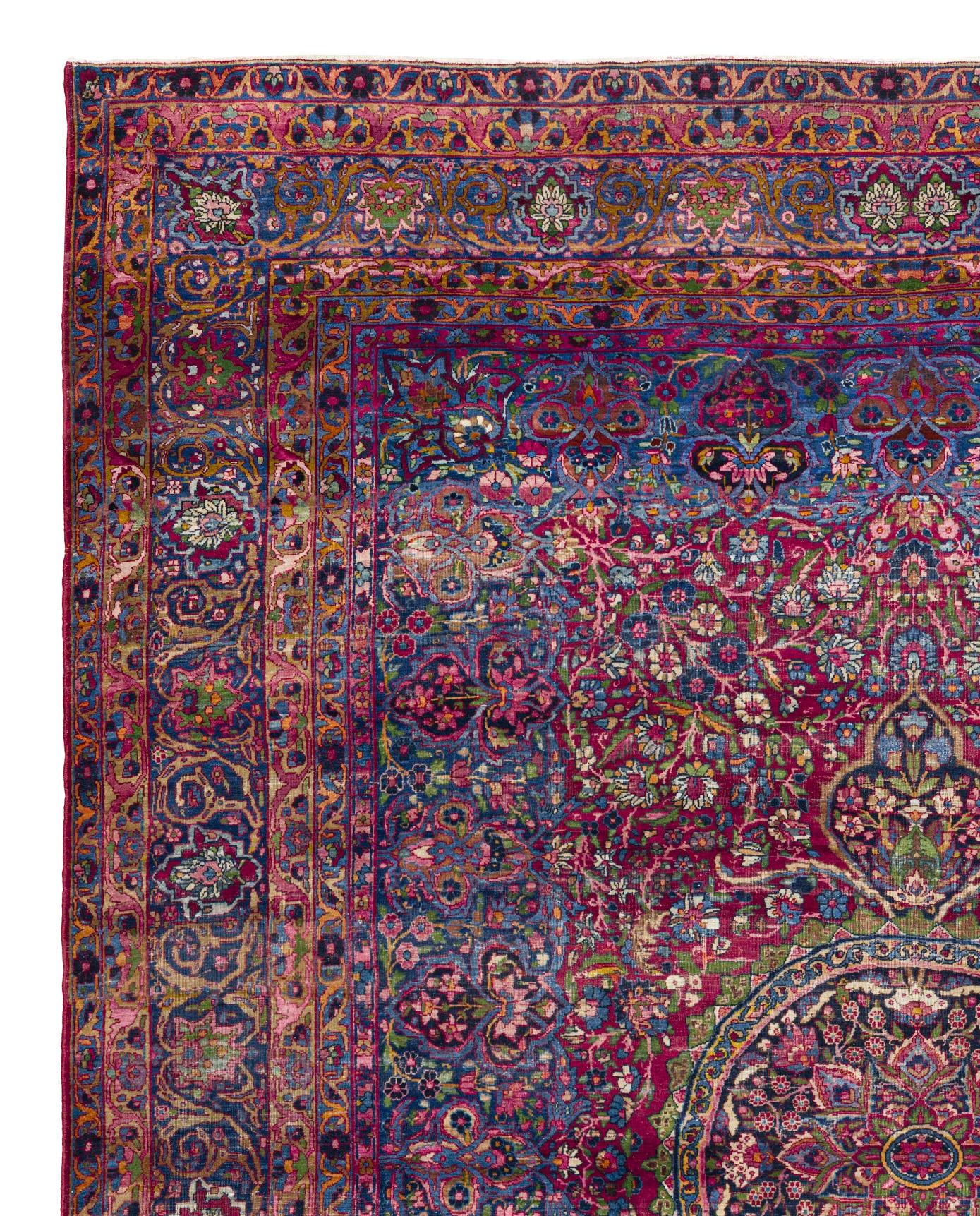 Red Persian Wool Hand Knotted Rug 9 ft x 11 ft 5 in im Zustand „Hervorragend“ im Angebot in Dallas, TX