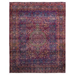 Red Persian Wool Hand Knotted Rug 9 ft x 11 ft 5 in