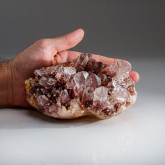 Red Phantom Quartz var. from Tekhdi, Madhya Pradesh, India
