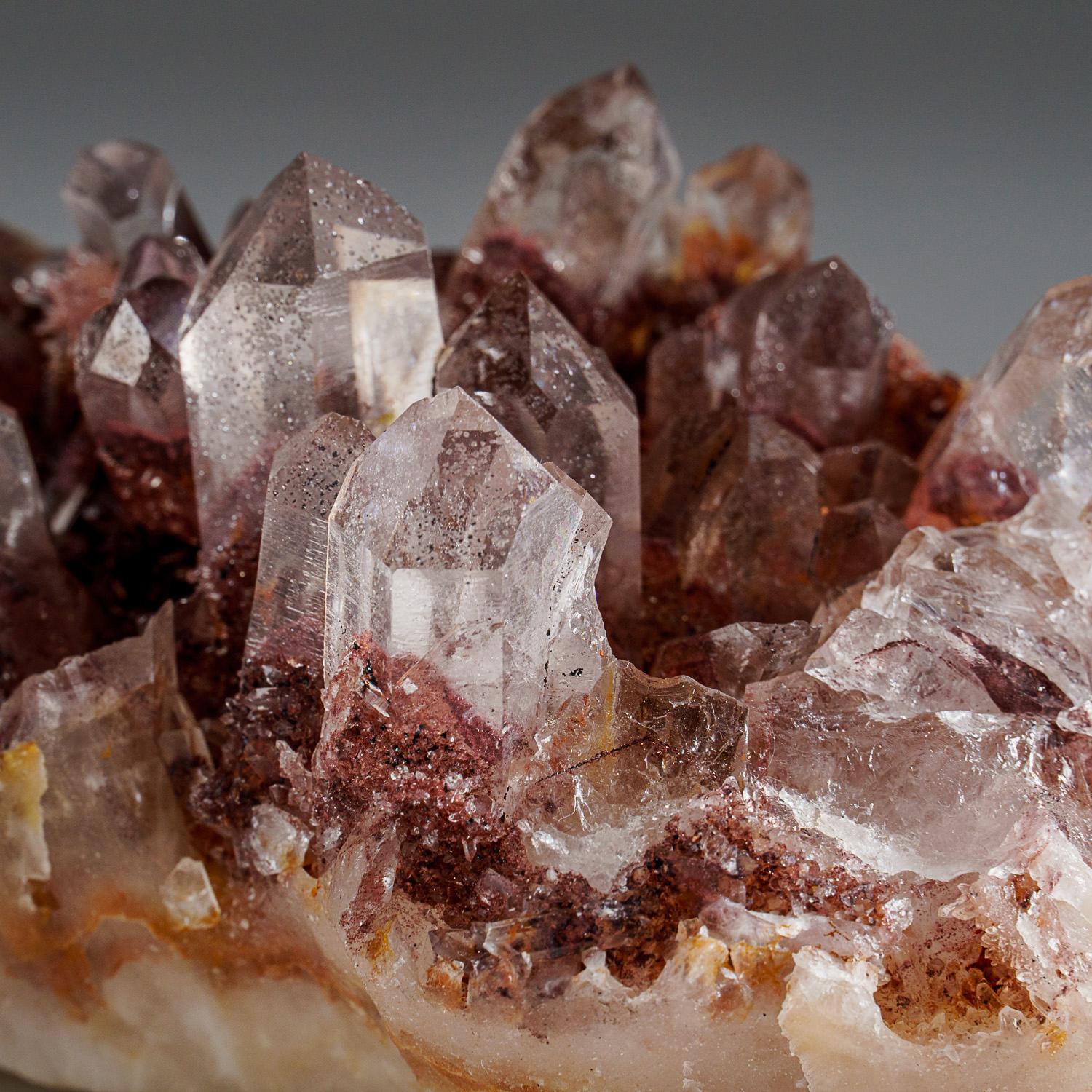 Indian Red Phantom Quartz var. from Tekhdi, Madhya Pradesh, India For Sale