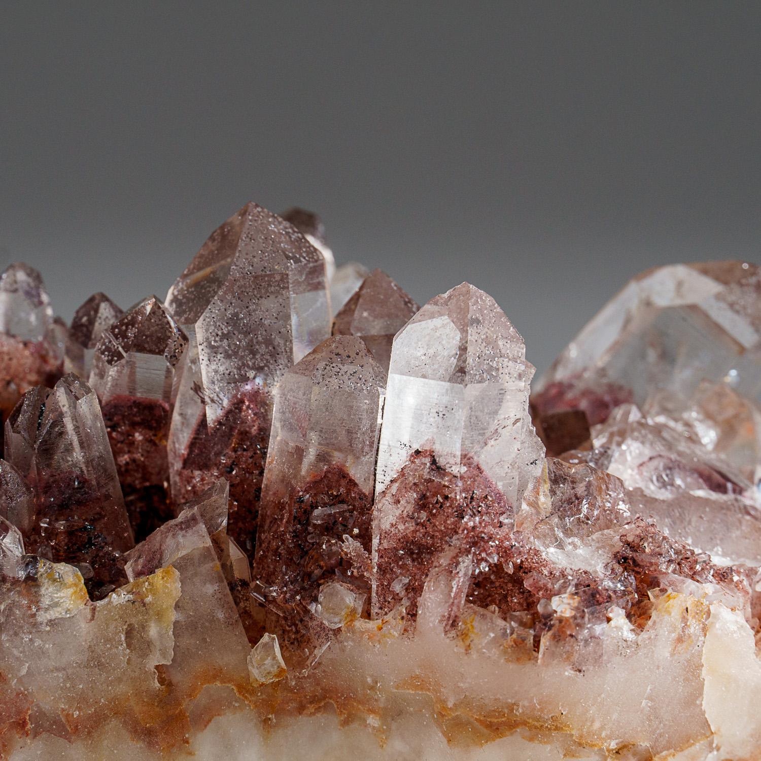 Contemporary Red Phantom Quartz var. from Tekhdi, Madhya Pradesh, India For Sale
