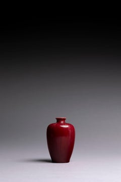 Red Pilkingtons Royal Lancastrian Miniature Vase