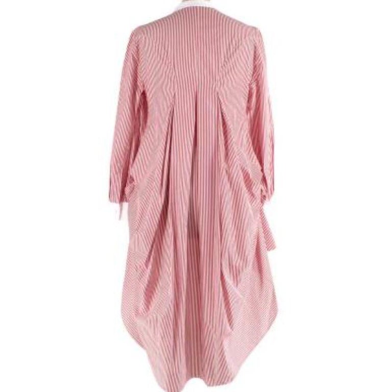 Red Cotton stripe dress