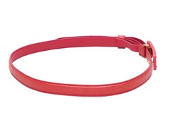 Red & Pink Prada Logo Patent Belt Size US S