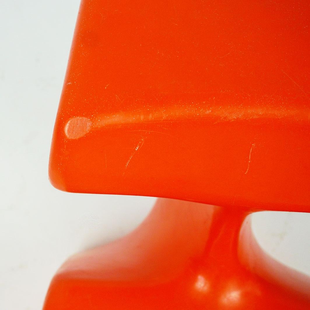 Red plastic Children Chair by Luigi Colani for Top System Burkhard Lübke Germany For Sale 4