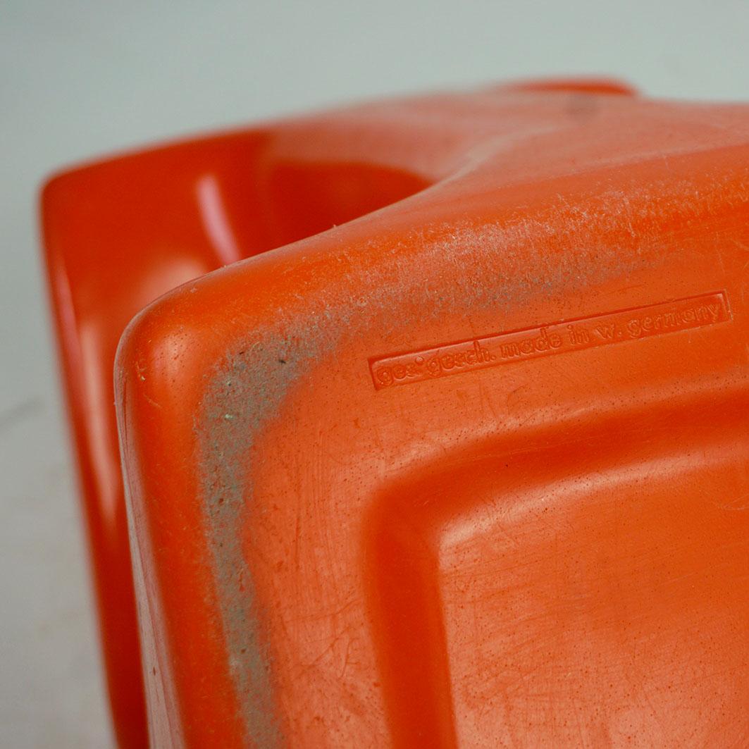 Roter Kinderstuhl aus Kunststoff von Luigi Colani für Top System Burkhard Lübke Deutschland im Angebot 10