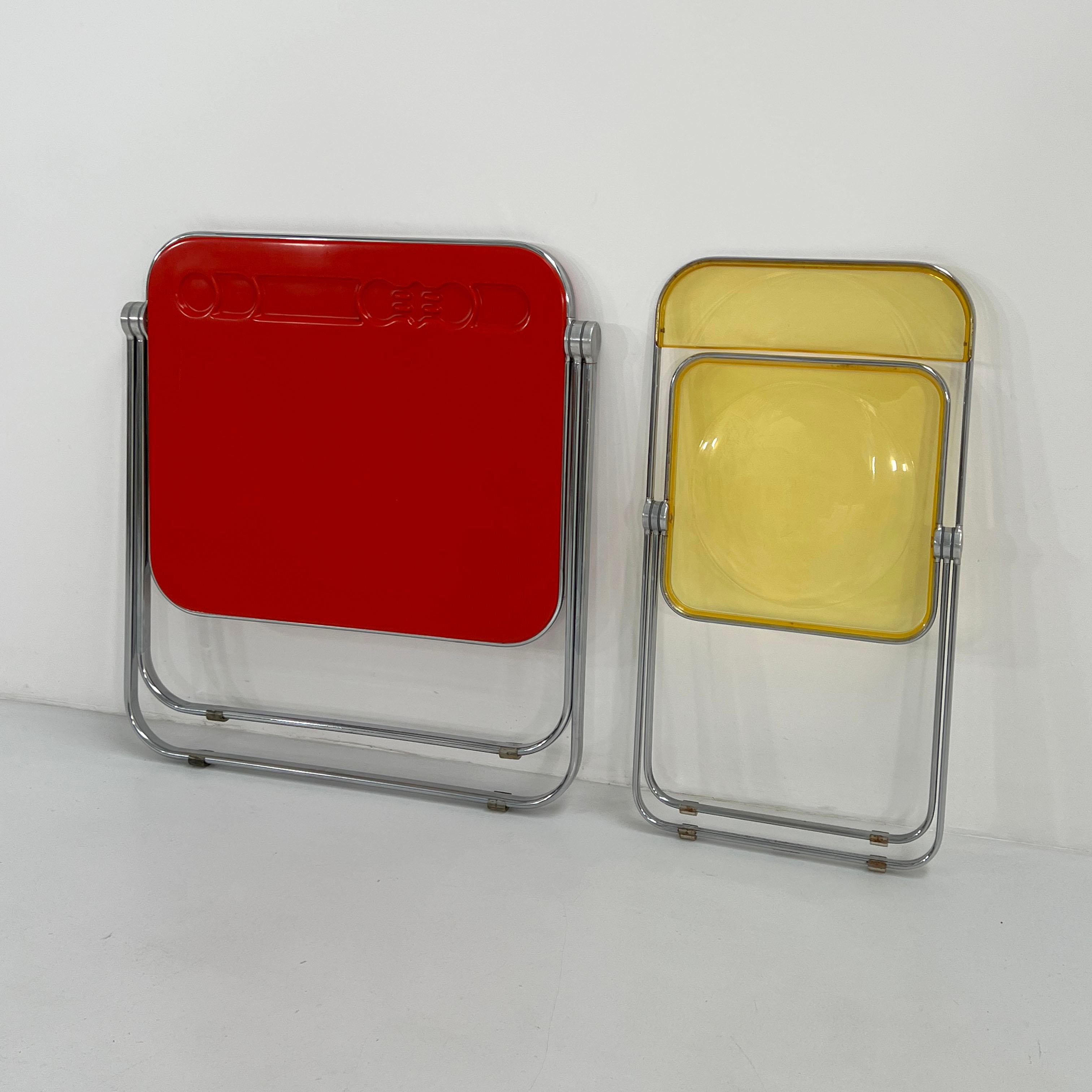 Red Platone Folding Desk by Giancarlo Piretti for Anonima Castelli, 1970s 7