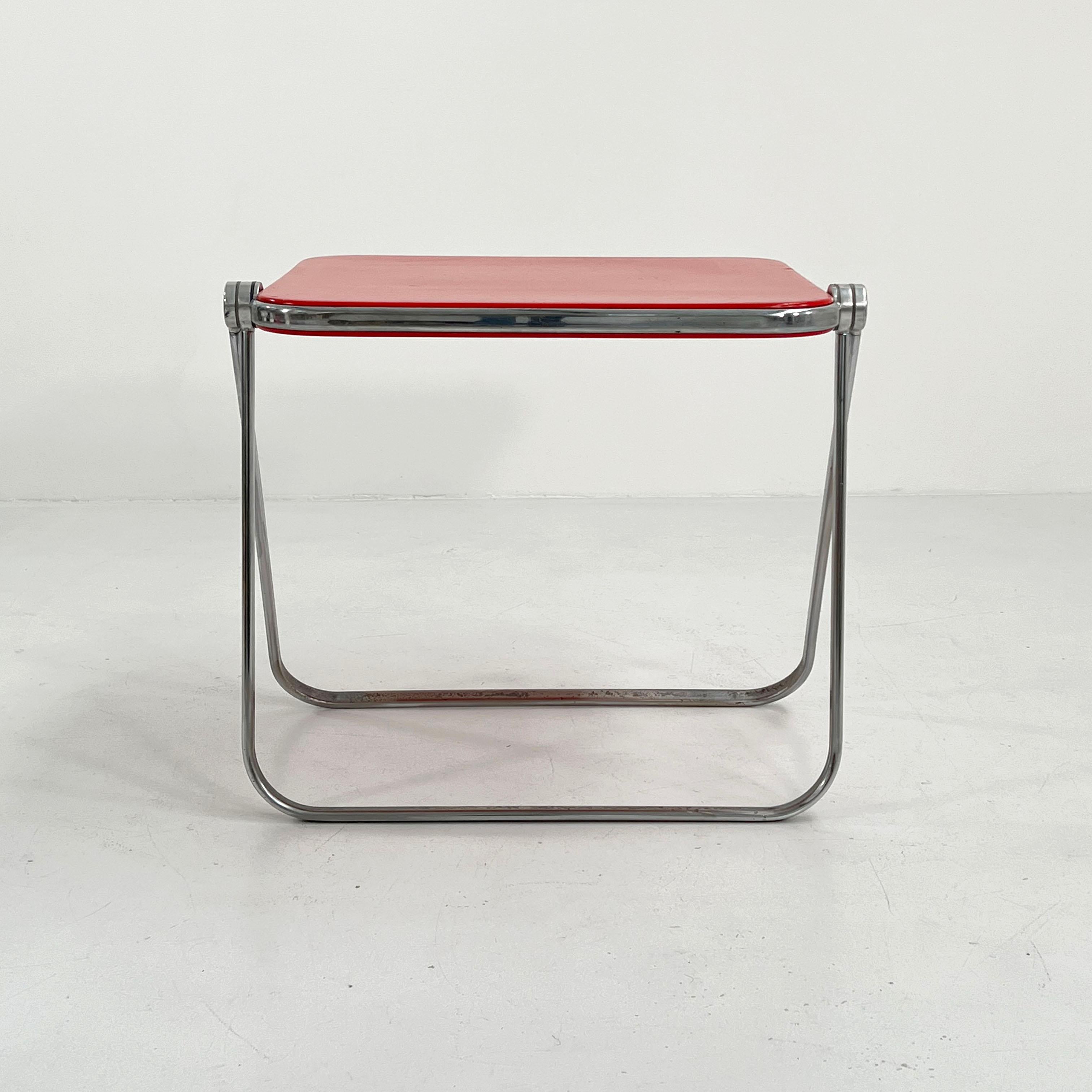 Late 20th Century Red Platone Folding Desk by Giancarlo Piretti for Anonima Castelli, 1970s