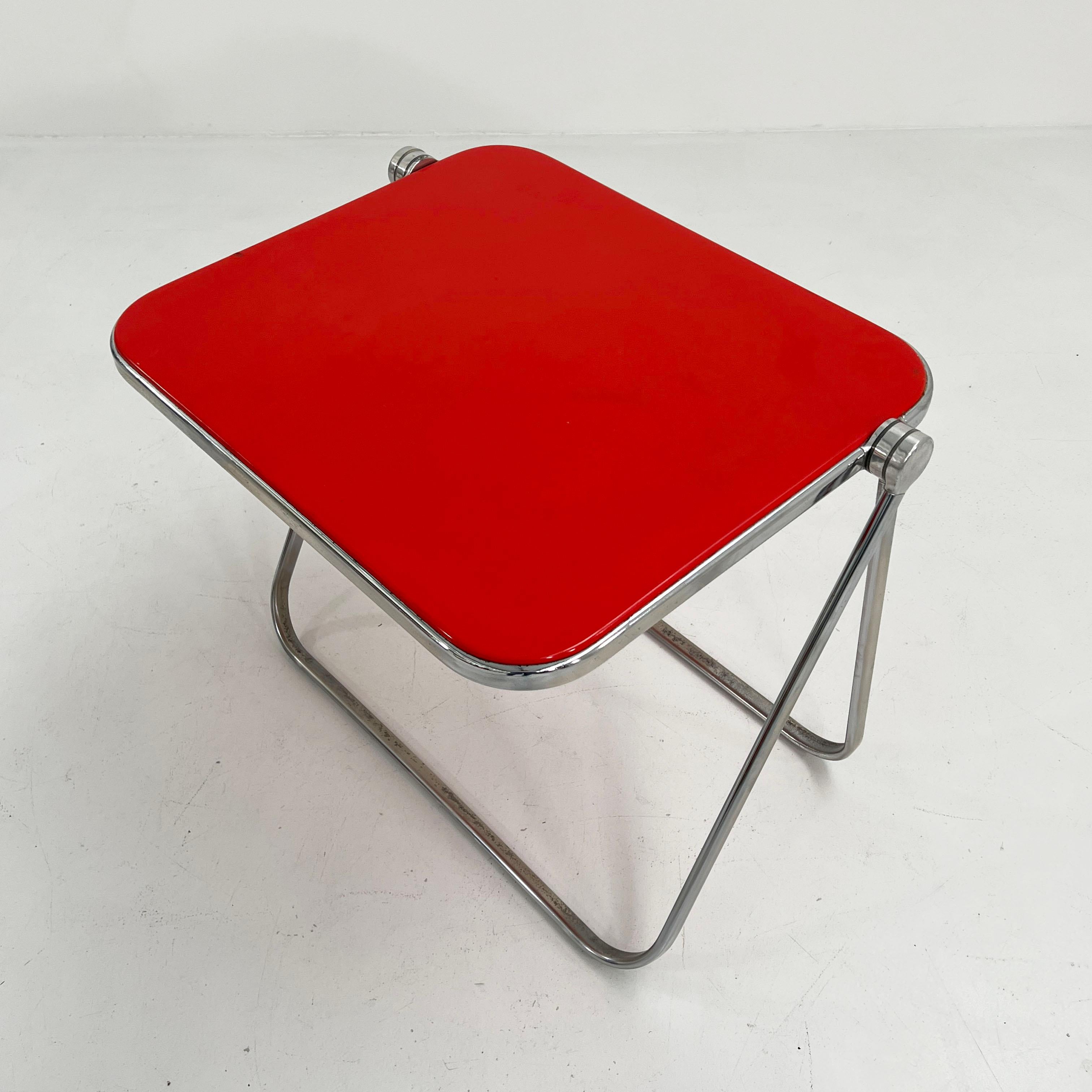 Red Platone Folding Desk by Giancarlo Piretti for Anonima Castelli, 1970s 1