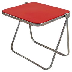 Red Platone Folding Desk by Giancarlo Piretti for Anonima Castelli, 1970s