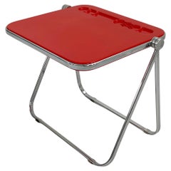 Red Platone Folding Desk by Giancarlo Piretti for Anonima Castelli, 1970s
