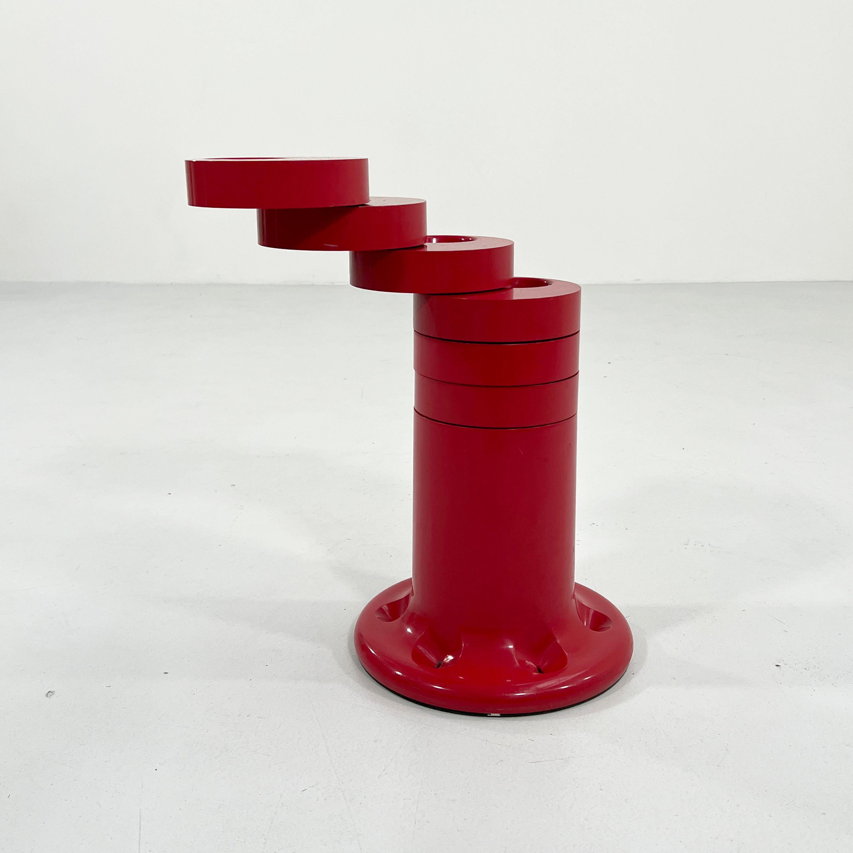 Red Pluvium Umbrella Stand by Giancarlo Piretti for Anonima Castelli, 1970s 1