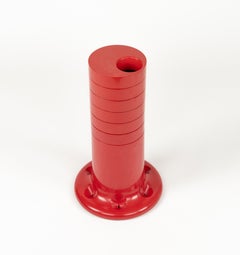 Red Pluvium Umbrella Stand Giancarlo Piretti for Anonima Castelli Italy 1970s