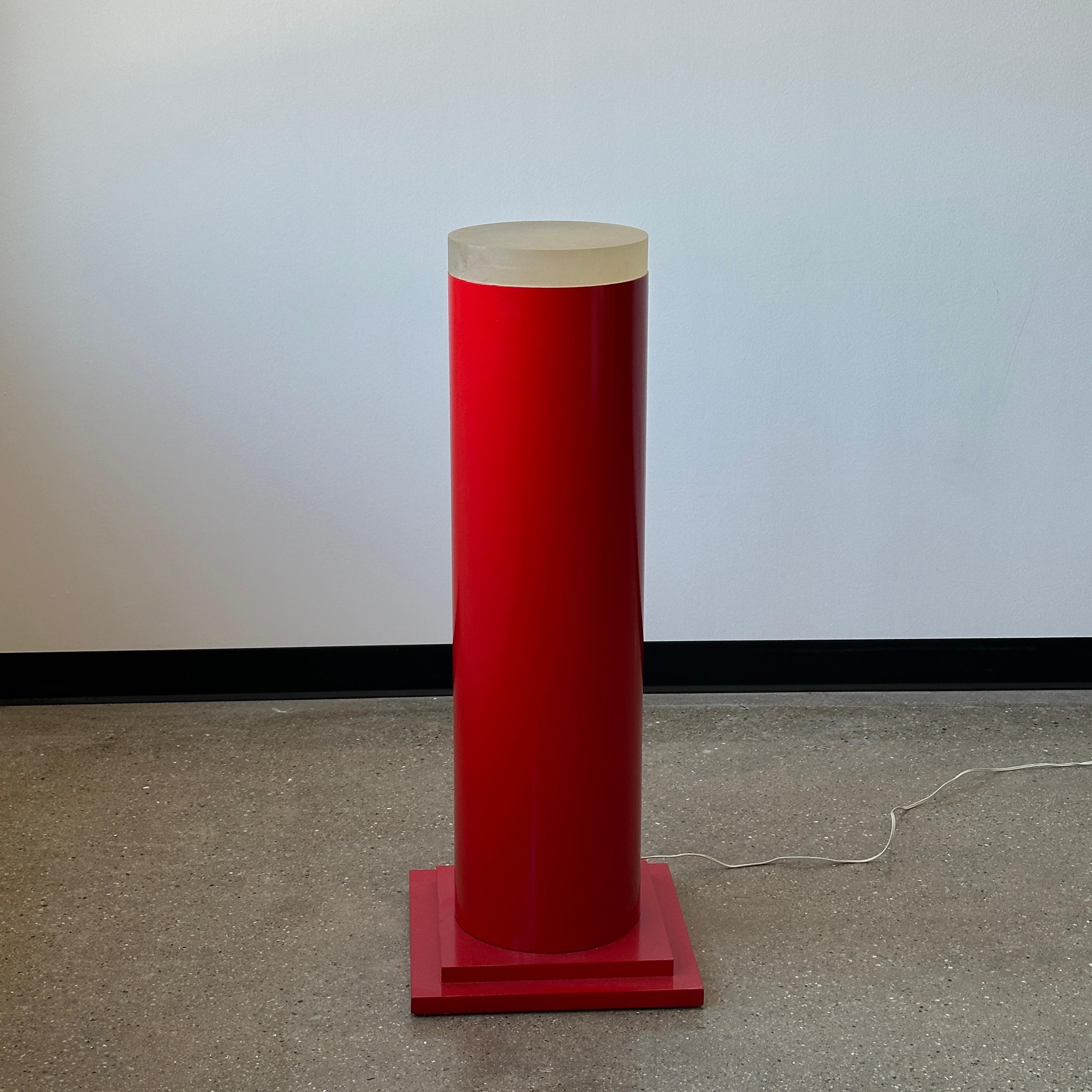 Unknown Red Postmodern Floor Lamp For Sale