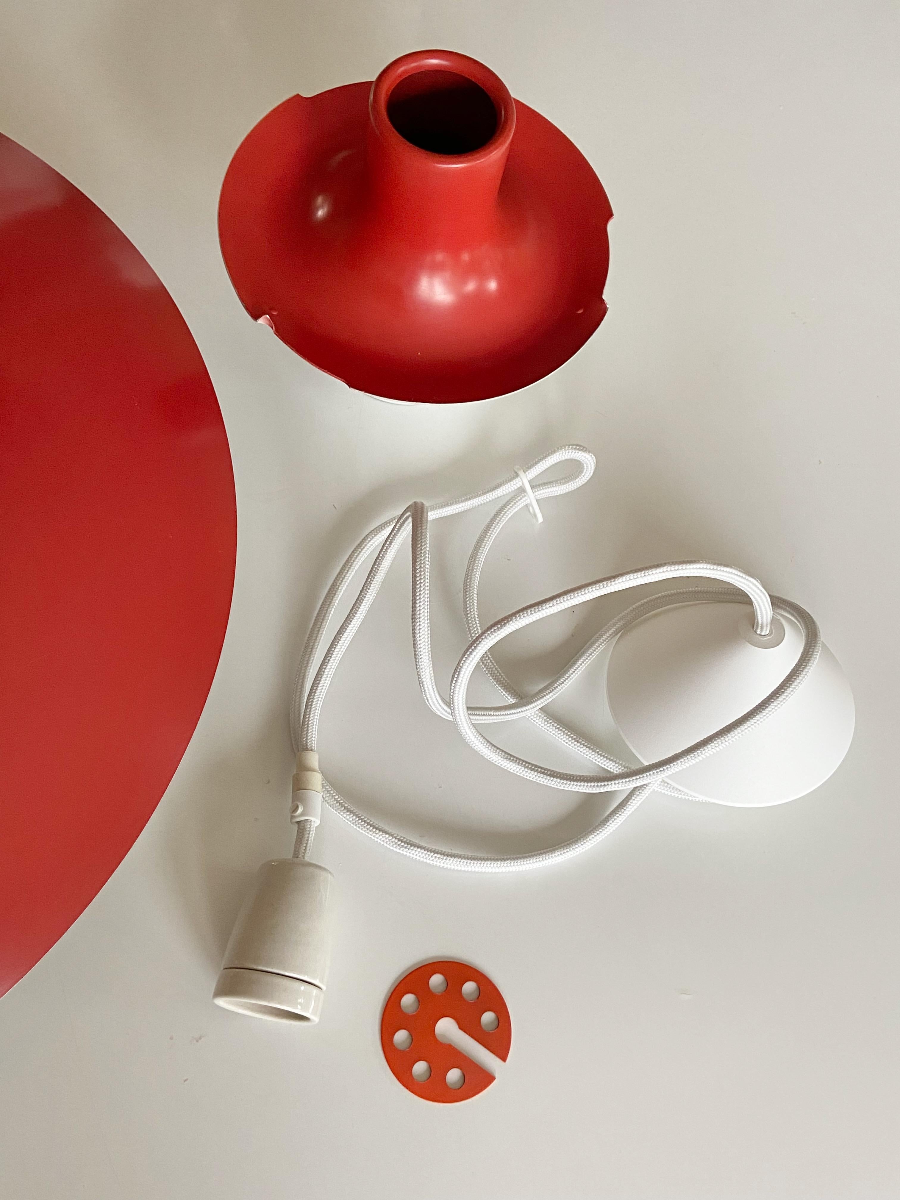 Scandinavian Modern Red Poul Henningsen Ph 5 Pendant Lamp by Louis Poulsen, Denmark