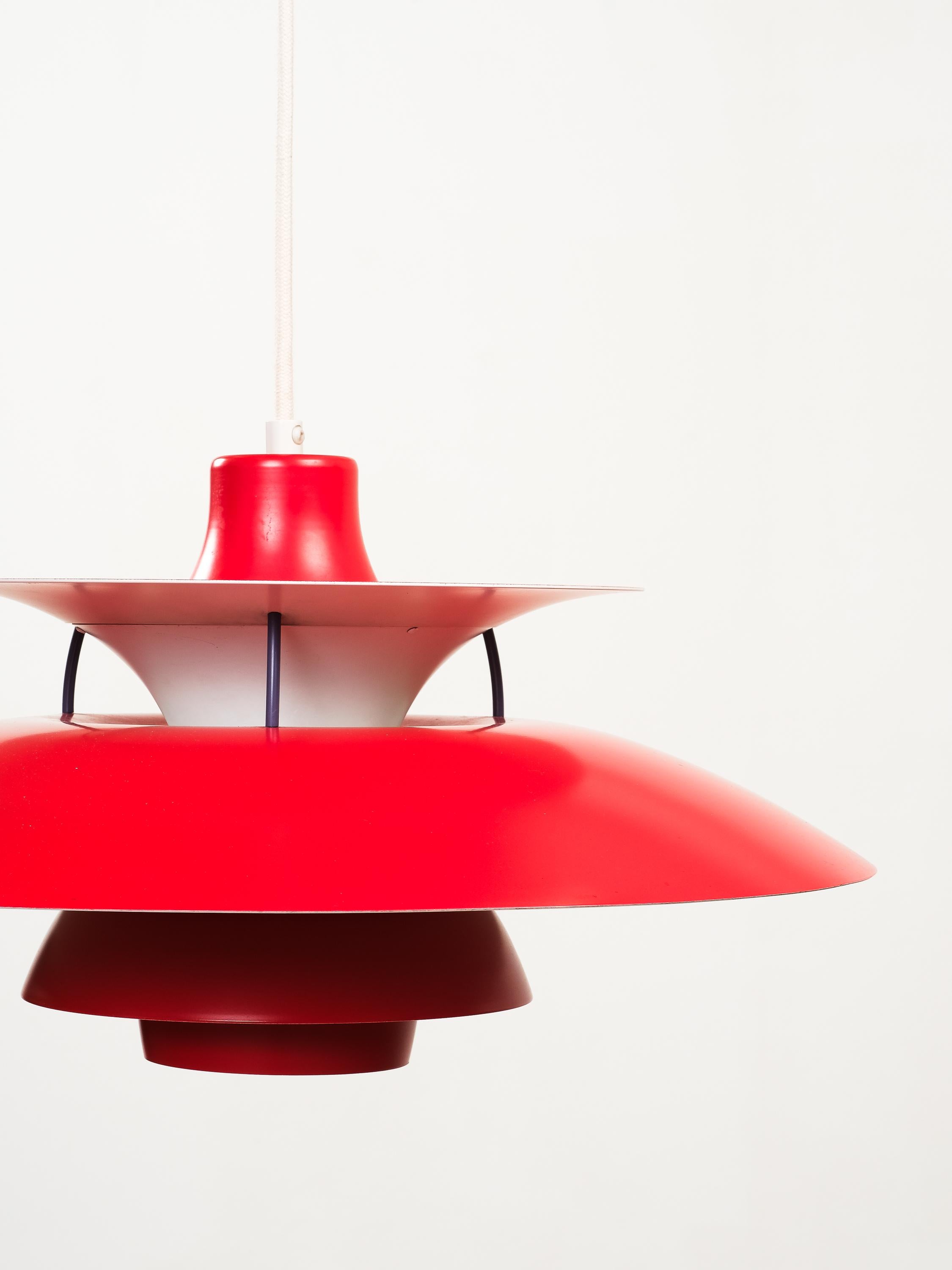 Scandinave moderne Pendentif PH 5 de Poul Henningsen, Orno, années 1960