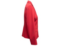 Red Prada Fitted Blazer Size IT 44