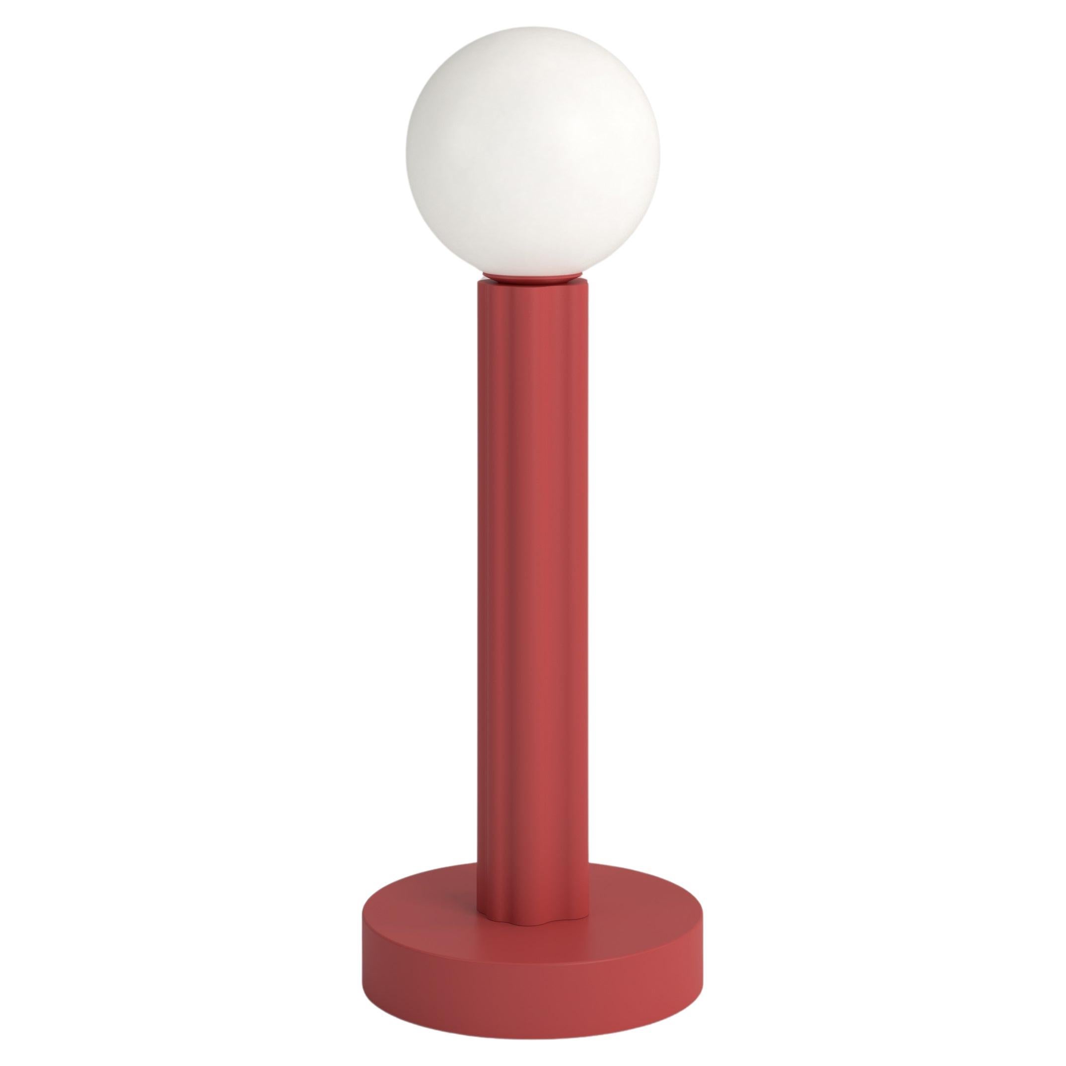 Lampe de bureau à profils rouges d'Atelier Areti