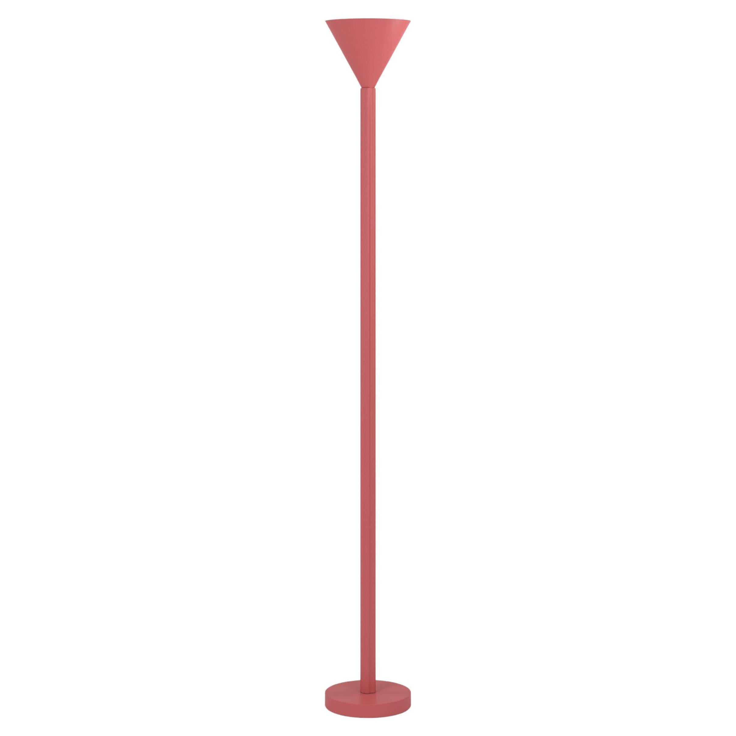 Stehlampe mit roten Profilen von Atelier Areti