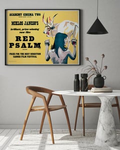 Red Psalm 1973 Academy Cinema London UK Quad Film Poster, Strausfeld