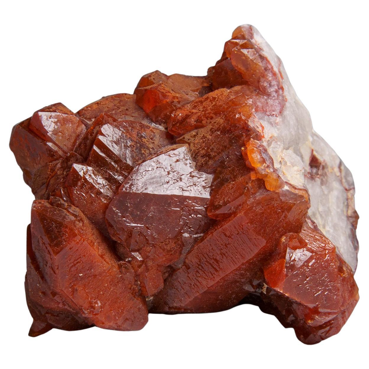 Red Quartz Hematite crystal cluster From Morocco (1.3 lbs) For Sale