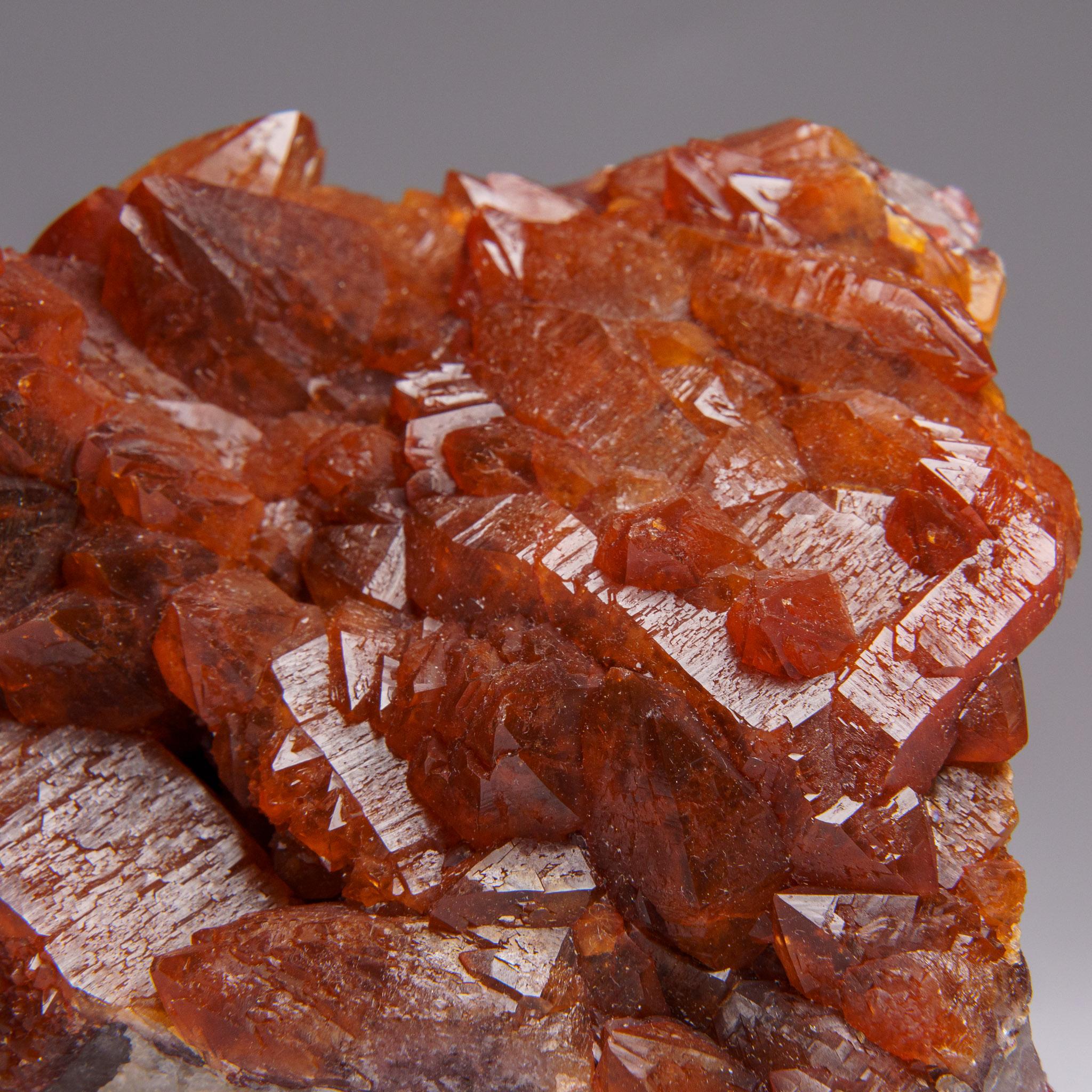 Red Quartz Hematite crystal cluster From Morocco (1.4 lbs) In New Condition For Sale In New York, NY