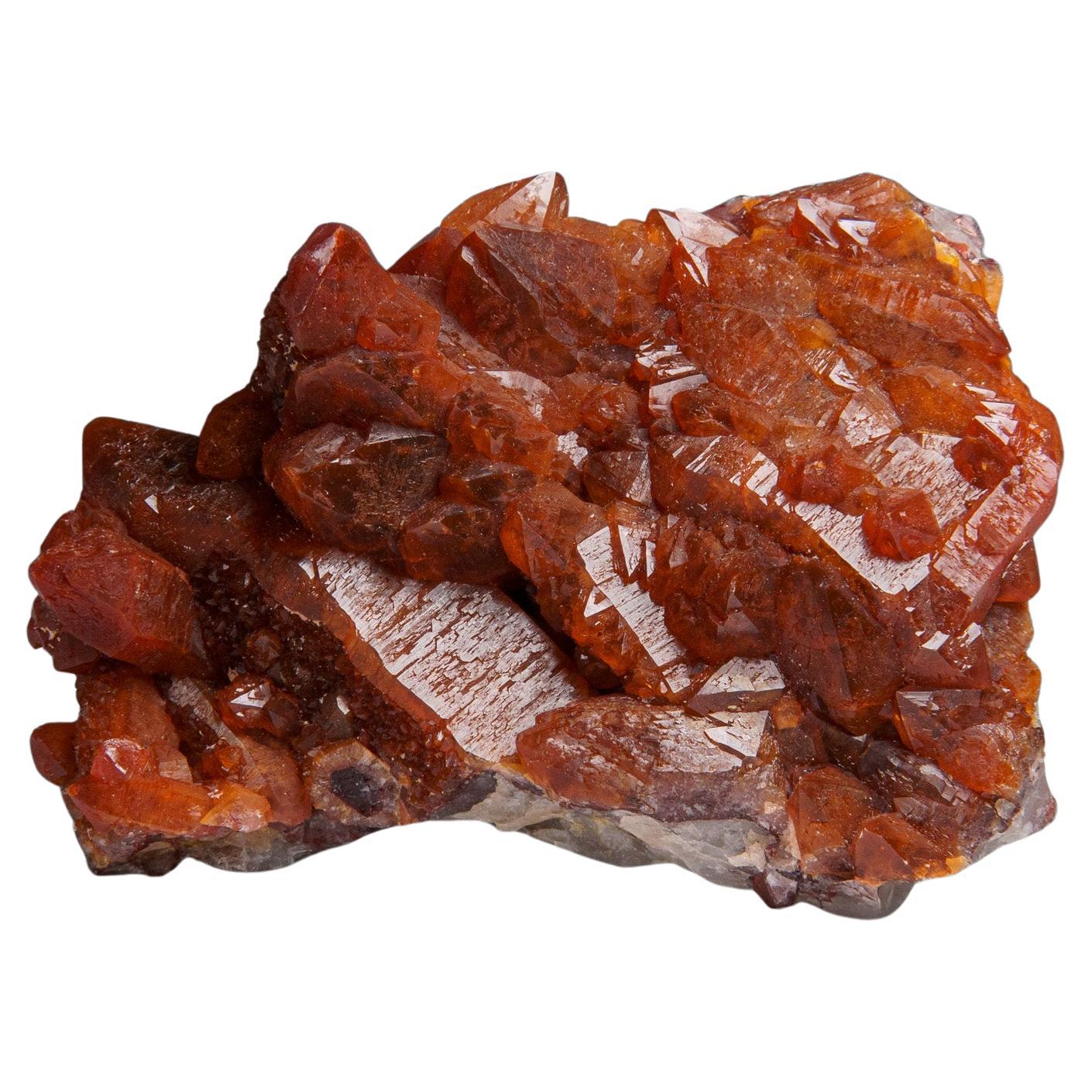 Red Quartz Hematite crystal cluster From Morocco (1.4 lbs)