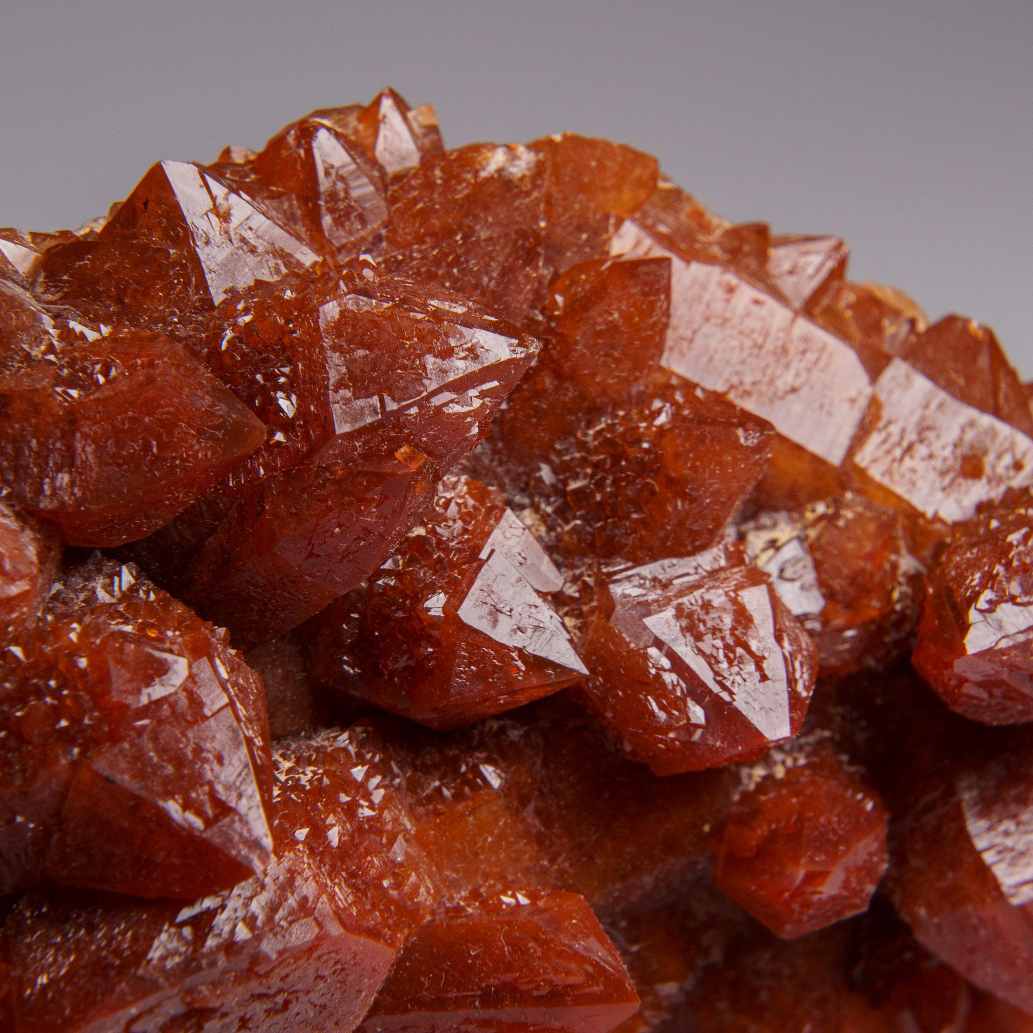 Crystal Red Quartz Hematite crystal cluster From Morocco (1.5 lbs) For Sale