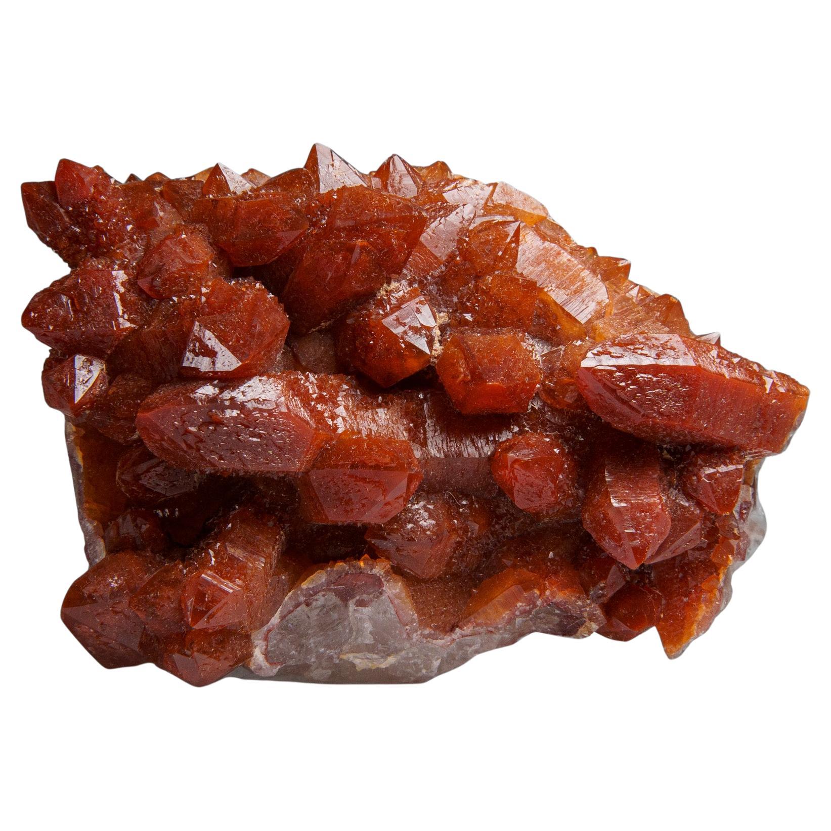 Red Quartz Hematite crystal cluster From Morocco (1.5 lbs)