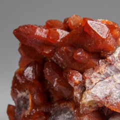Grappe de cristal de quartz rouge et de hématite du Maroc (1.6 lbs)